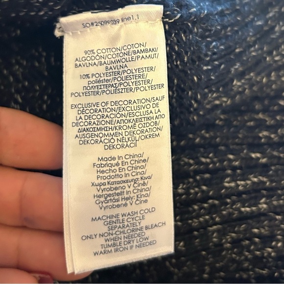 50%off w♥️ 
Chaps 1/4 zip black gray heavy chunky  sweater size XL men #39 - Picture 7 of 10